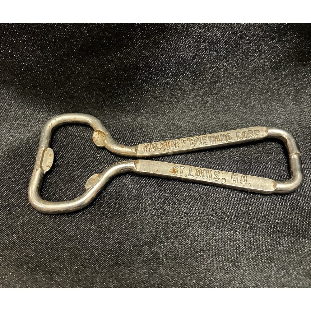 VTG Falstaff Beer Brewing Tap Barware Bottle Opener Church Key St Louis Missouri